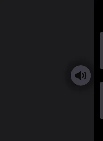 Close-up of the remote: a small volume indicator appears next to the phone’s volume buttons.